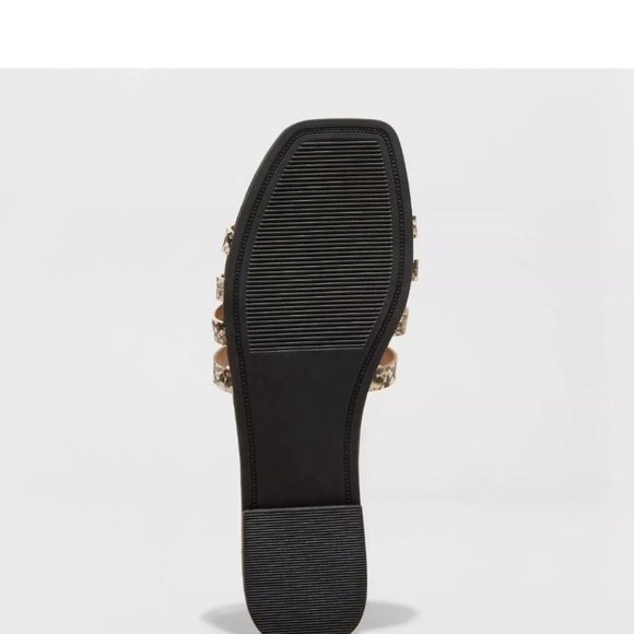 NEW Target a new day Joan Strappy Open Toe Sandal Women’s SZ 9.5 Gray Reptile - Picture 5 of 8